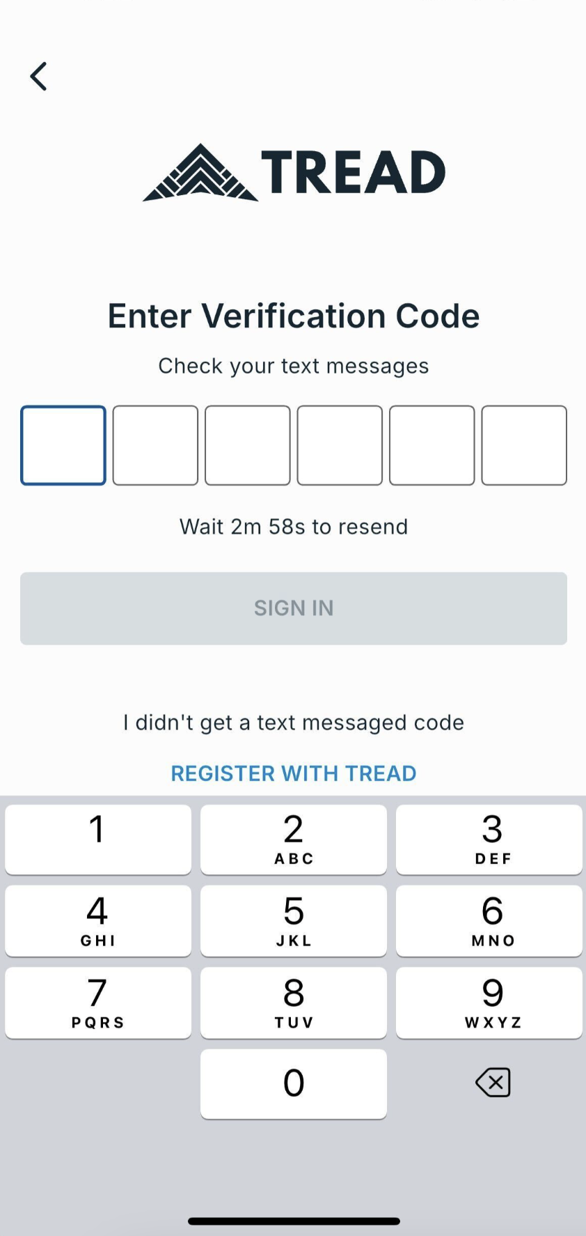 Enter verification code