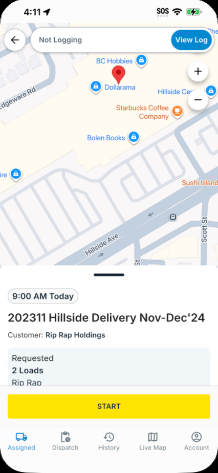 Job detail: START